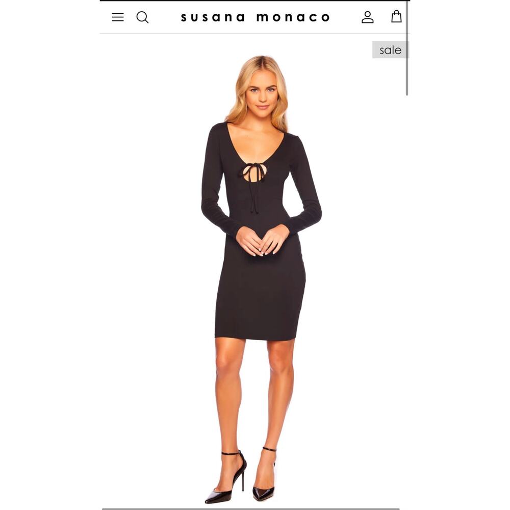 Susana Monaco Circle Tie Midi Dress